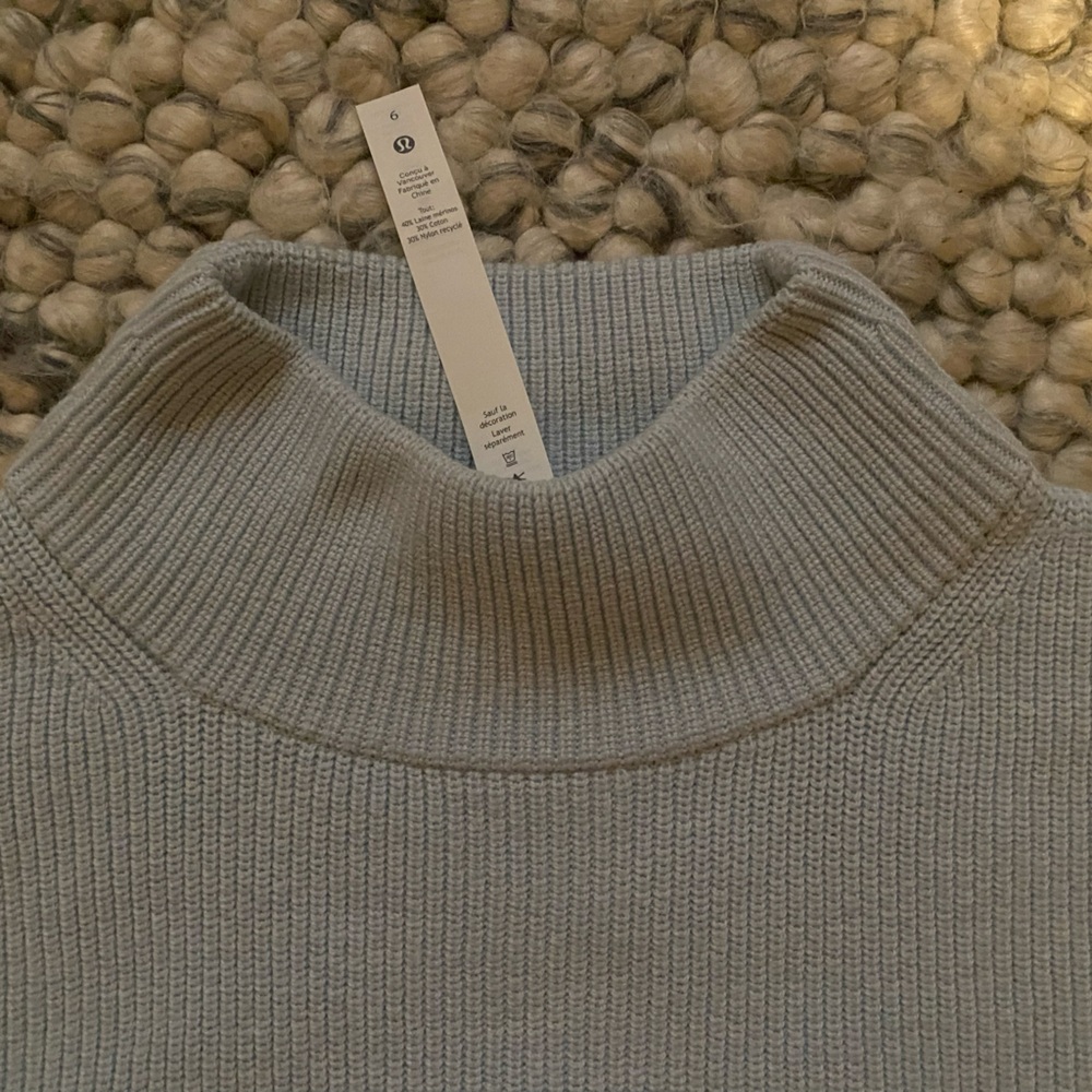 Lululemon Merino Wool- Blend Mock Neck Sweater - Picture 9 of 11